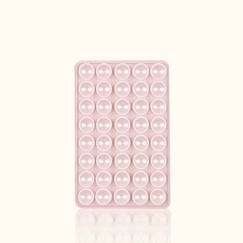 LIGHT PINK Double-Sided Silicone Suction Cup Phone Holder Phone Mounts Phone Accessory for Selfies and Videos