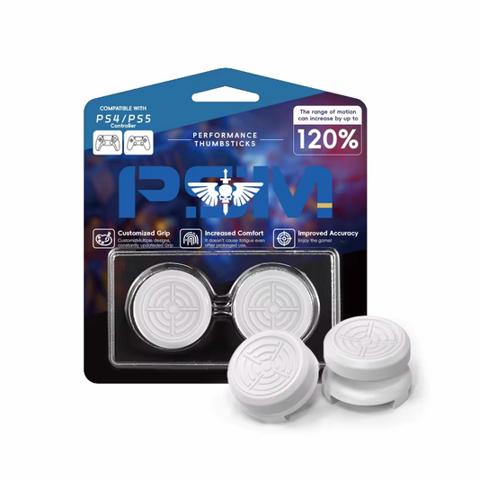 WHITE Control Freaks Performance Thumbsticks for PS4 & PS5