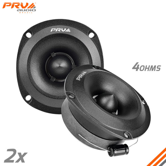 2x PRV 240W Shallow Super Tweeter TW350Ti-4 SLIM 3.5" Bullet 4 Ohms Titanium