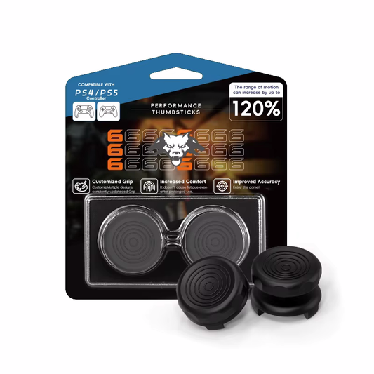 BLACK #1 Control Freaks Performance Thumbsticks for PS4 & PS5