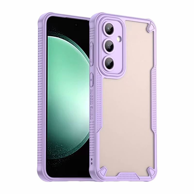 Purple Shockproof PC TPU Phone Case for Samsung