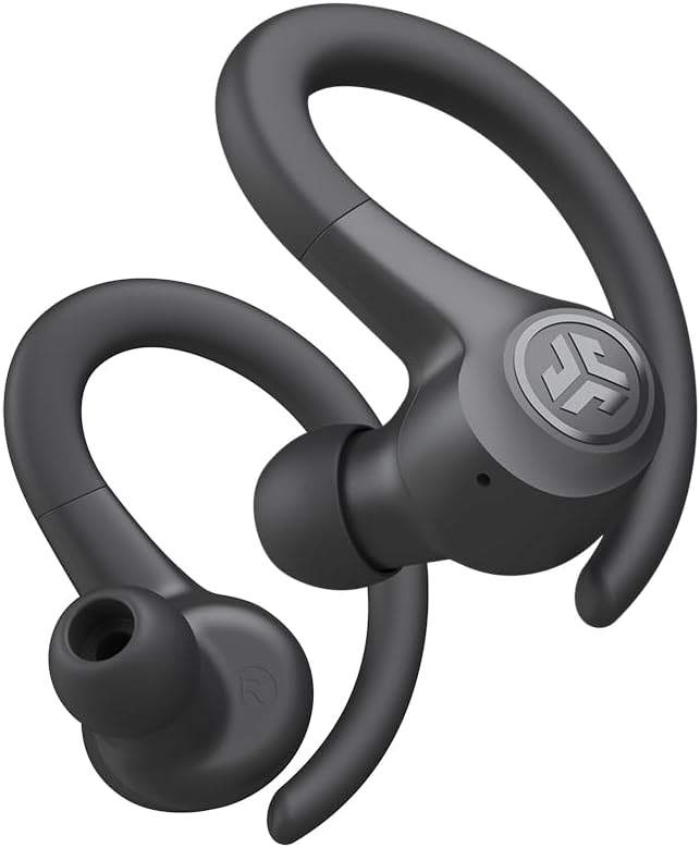 JLab Go Air Sport, Wireless Workout Earbuds Featuring C3 Clear Calling, Secure Earhook Sport Design, 32+ Hour Bluetooth Playtime, and 3 EQ Sound Settings, Graphite/Black