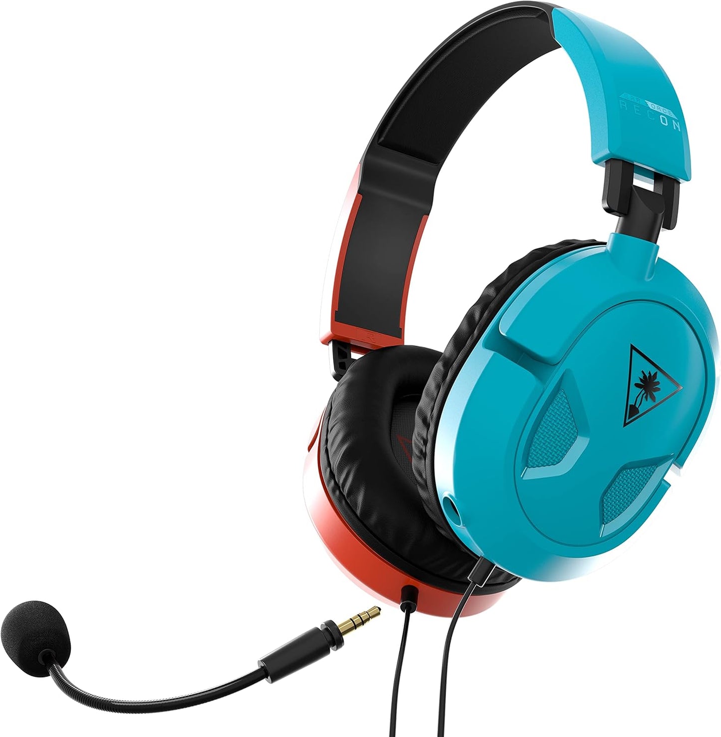 Turtle Beach Recon Over-Ear Gaming Headset with Removable Mic, Red and Blue