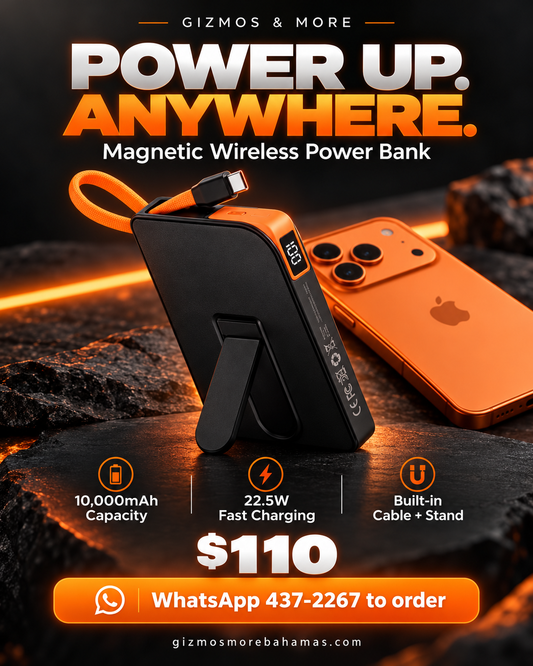 Magnetic Wireless Portable Charger, 10000mAh Power Bank 22.5W Fast Charging