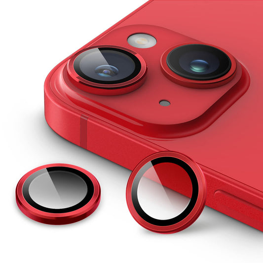RED HD Clear Transparent Anti-explosion CD Camera Lens Tempered Glass Protector for iPhone