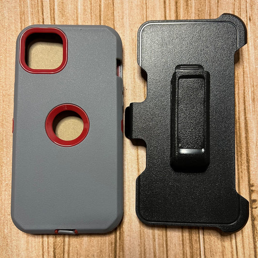 GRAY & RED IPHONE X/XS OTTER BOX CASE