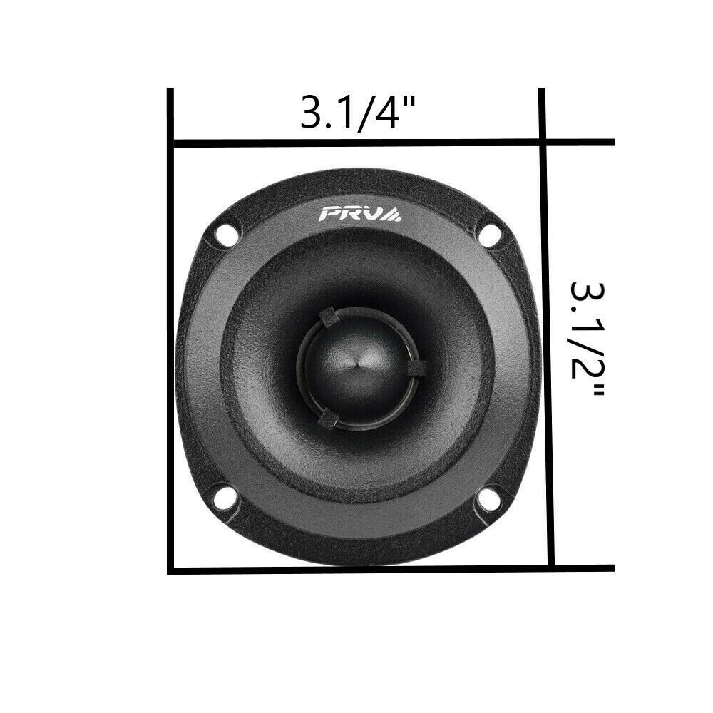 2x PRV 240W Shallow Super Tweeter TW350Ti-4 SLIM 3.5" Bullet 4 Ohms Titanium