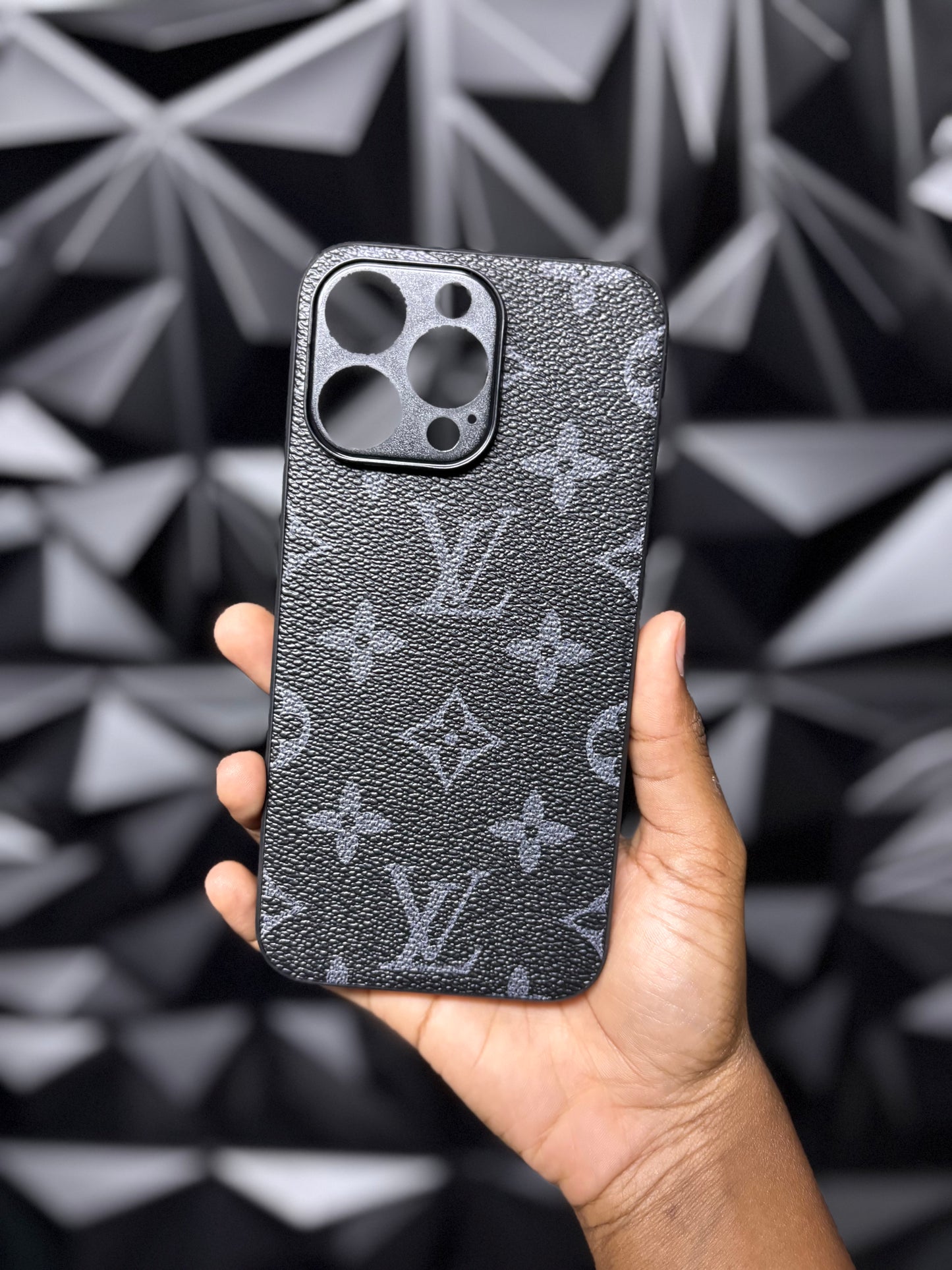 Designer: Small Black LV Case