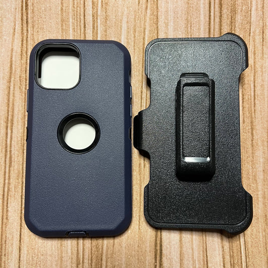 NAVY BLUE & BLACK IPHONE X/XS OTTER BOX CASE
