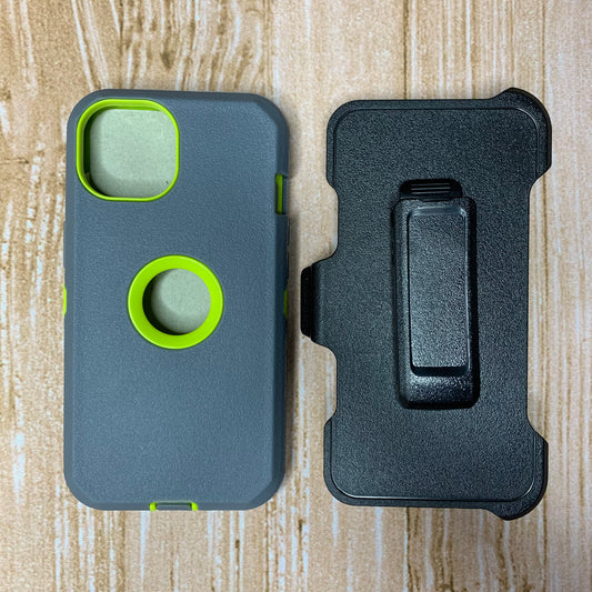GRAY & GREEN IPHONE 11 OTTER BOX CASE