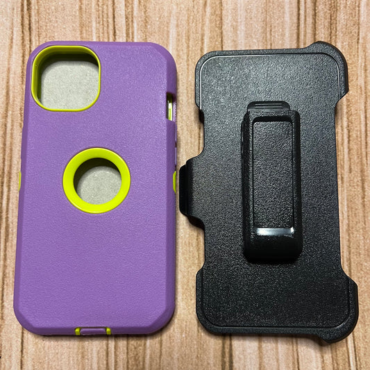 LIGHT PURPLE & GREEN IPHONE XR OTTER BOX CASE
