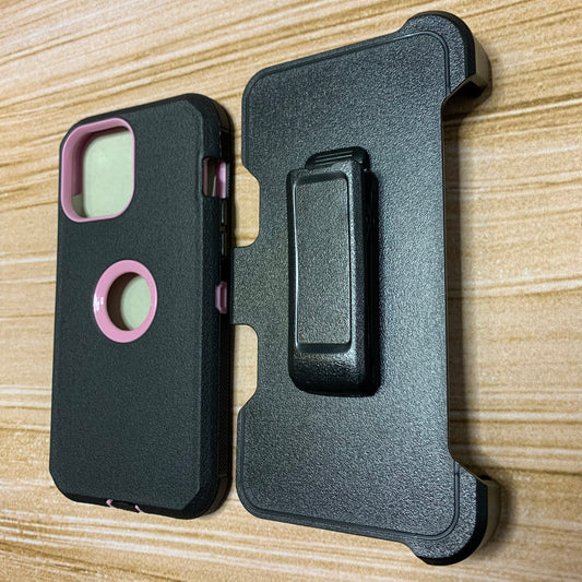 BLACK & LIGHT PINK IPHONE 13 PRO MAX OTTER BOX CASE