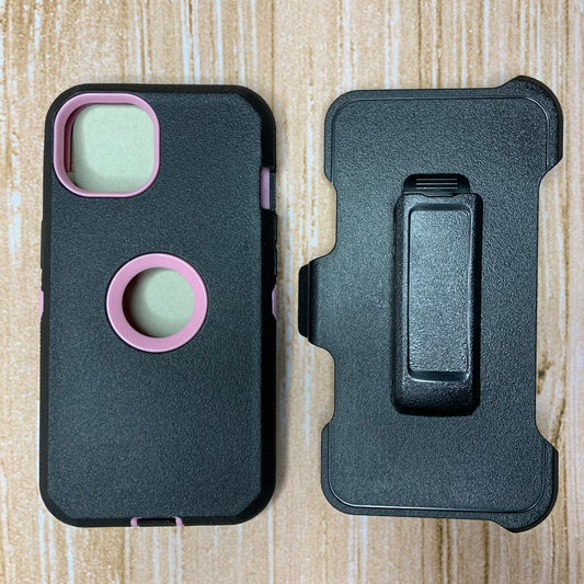 BLACK & LIGHT PINK IPHONE 13 PRO MAX OTTER BOX CASE