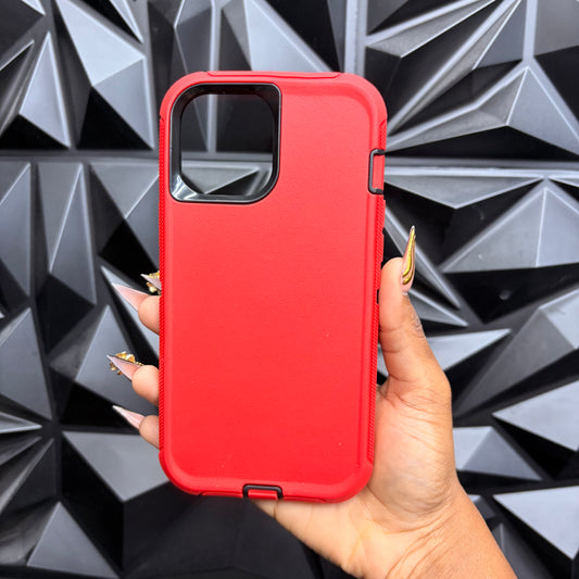 RED & BLACK IPHONE 12 PRO MAX OTTER BOX CASE
