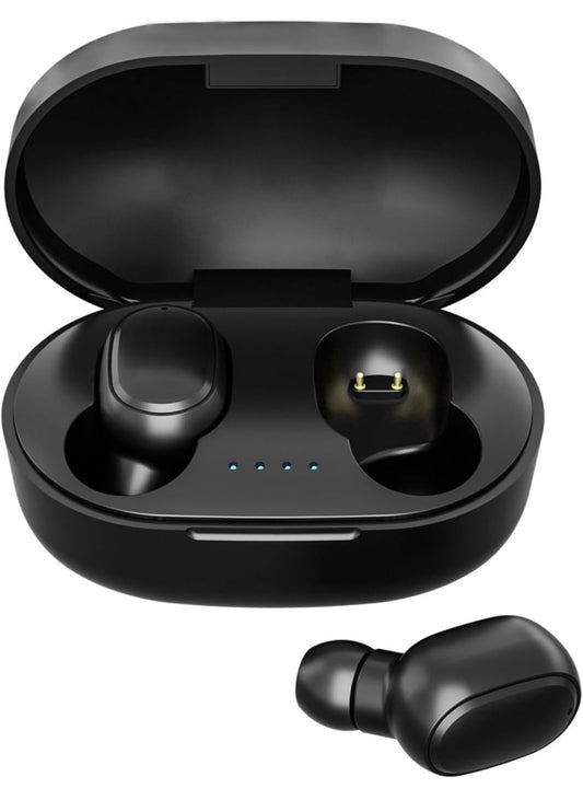 Wireless Bluetooth Mini Headphones, Bluetooth 5.0 Bass Stereo, with Charging Case Fingerprint Control and Intelligent, Water-Proof Headset Ear Buds with Noise Cancelling Mic, for Laptop Pad Phones