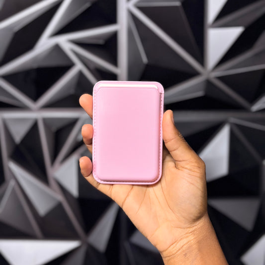 Pink Leather Magnetic Phone Wallet Case for iPhone