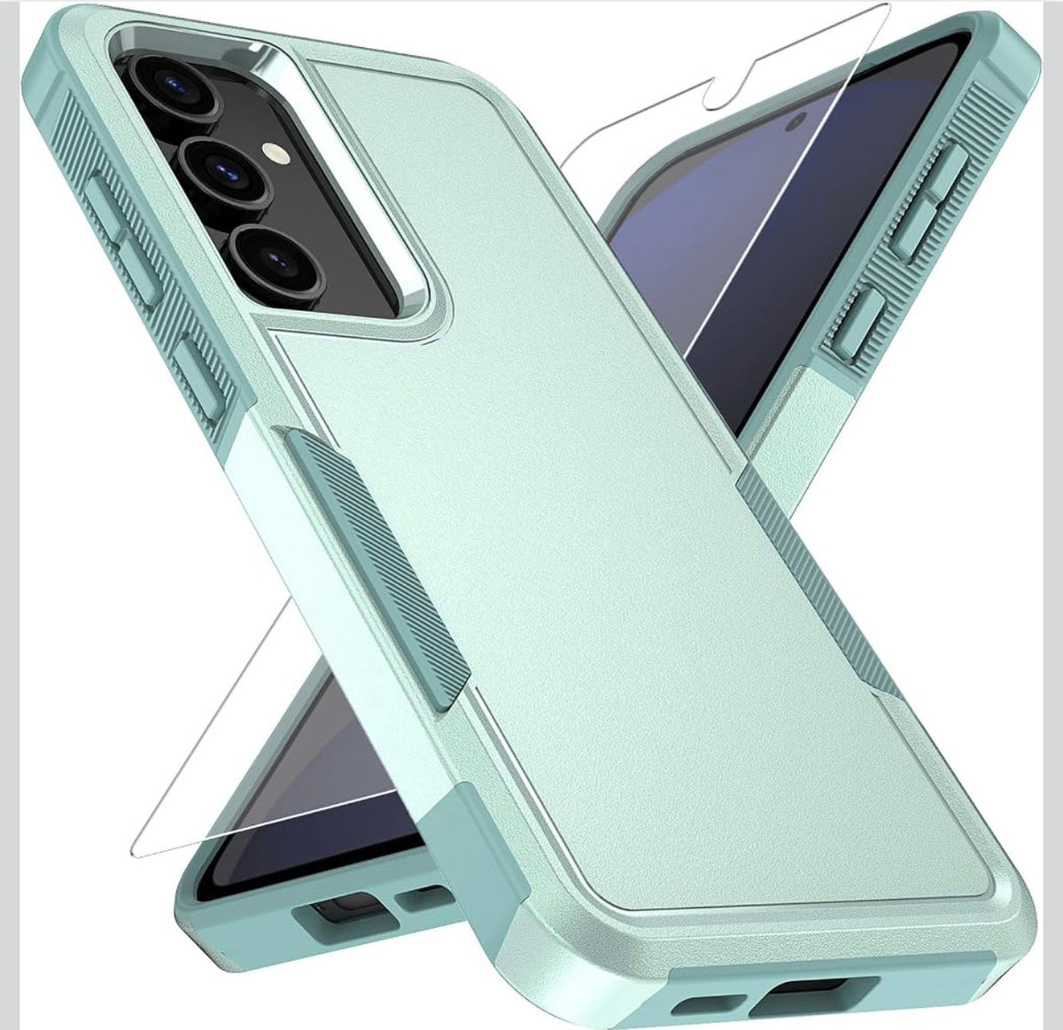 Teal & Blue Shock-Proof 2 Piece Samsung Case