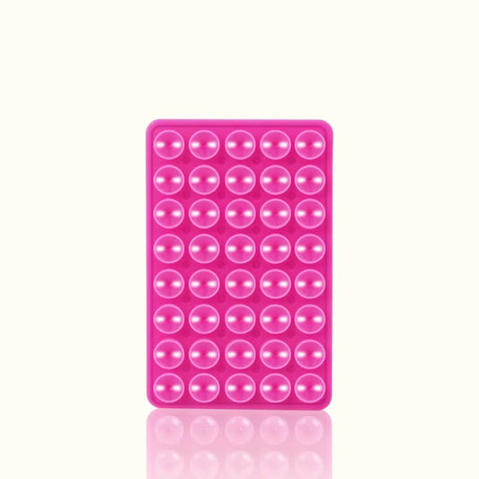 HOT PINK Double-Sided Silicone Suction Cup Phone Holder Phone Mounts Phone Accessory for Selfies and Videos