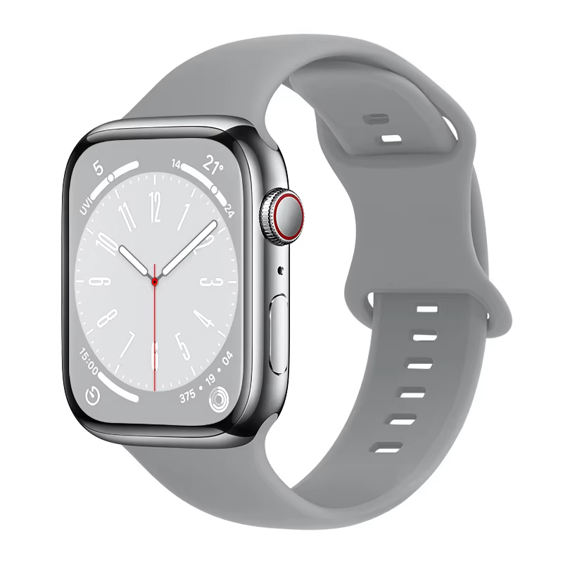 GRAY Silicone Watch Strap for Apple Watch Series