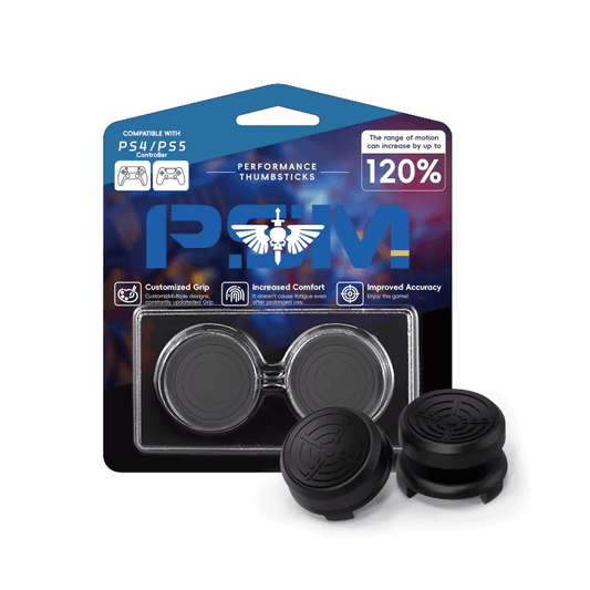 BLACK #2 Control Freaks Performance Thumbsticks for PS4 & PS5