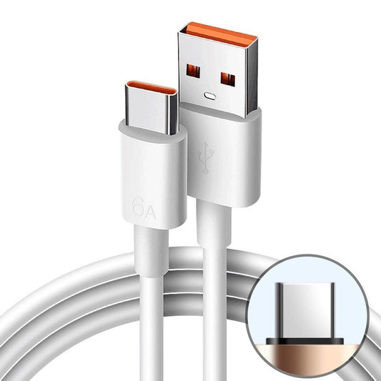 1M Mobile Phone Super Charger Cable USB C Cable Super Fast Charging Cable USB a to Type C Wire Mobile Phone Data Cord
