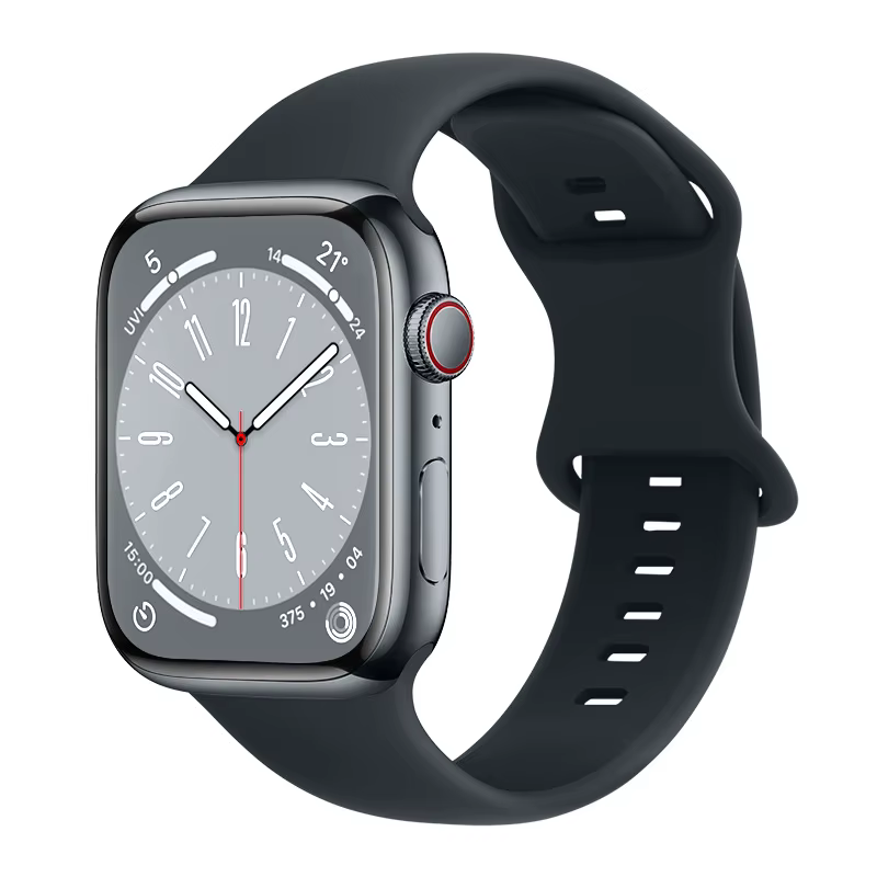 MIDNIGHT Silicone Watch Strap for Apple Watch Series