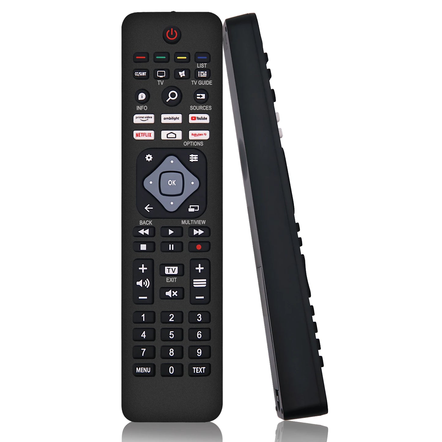 Universal Philips TV Remote Control - Compatible with All Philips Smart TVs, LED, LCD, HDTV, 3D, With 6 Shortcut Buttons