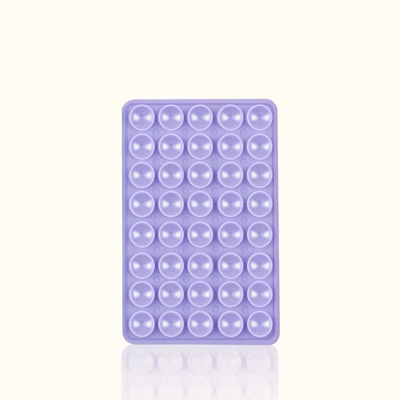 PURPLE Double-Sided Silicone Suction Cup Phone Holder Phone Mounts Phone Accessory for Selfies and Videos