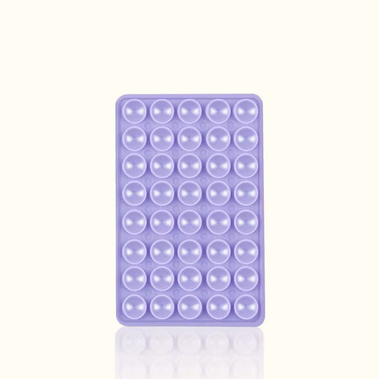 PURPLE Double-Sided Silicone Suction Cup Phone Holder Phone Mounts Phone Accessory for Selfies and Videos