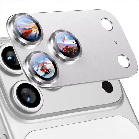 Silver Camera Lens Tempered Glass Screen Protector for iPhone 17 Pro Series