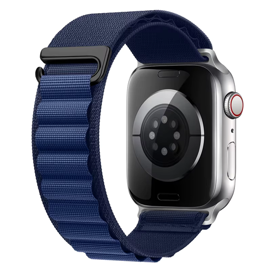 BLUE Nylon Alpine Loop Watch Strap for Apple Watch Series