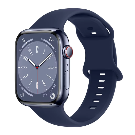 NAVY BLUE Silicone Watch Strap for Apple Watch Series
