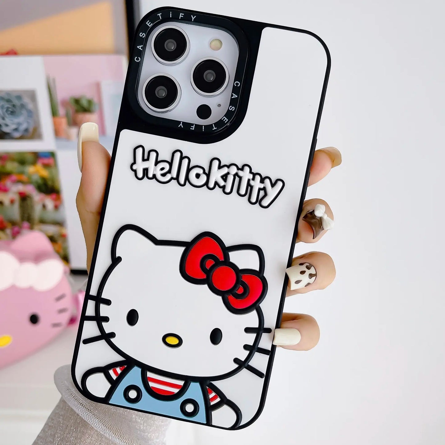 Cartoon 3D Hello Ki Cat TPU Phone Case for iPhone