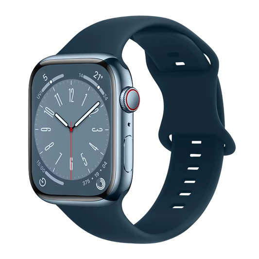 DEEP BLUE Silicone Watch Strap for Apple Watch Series