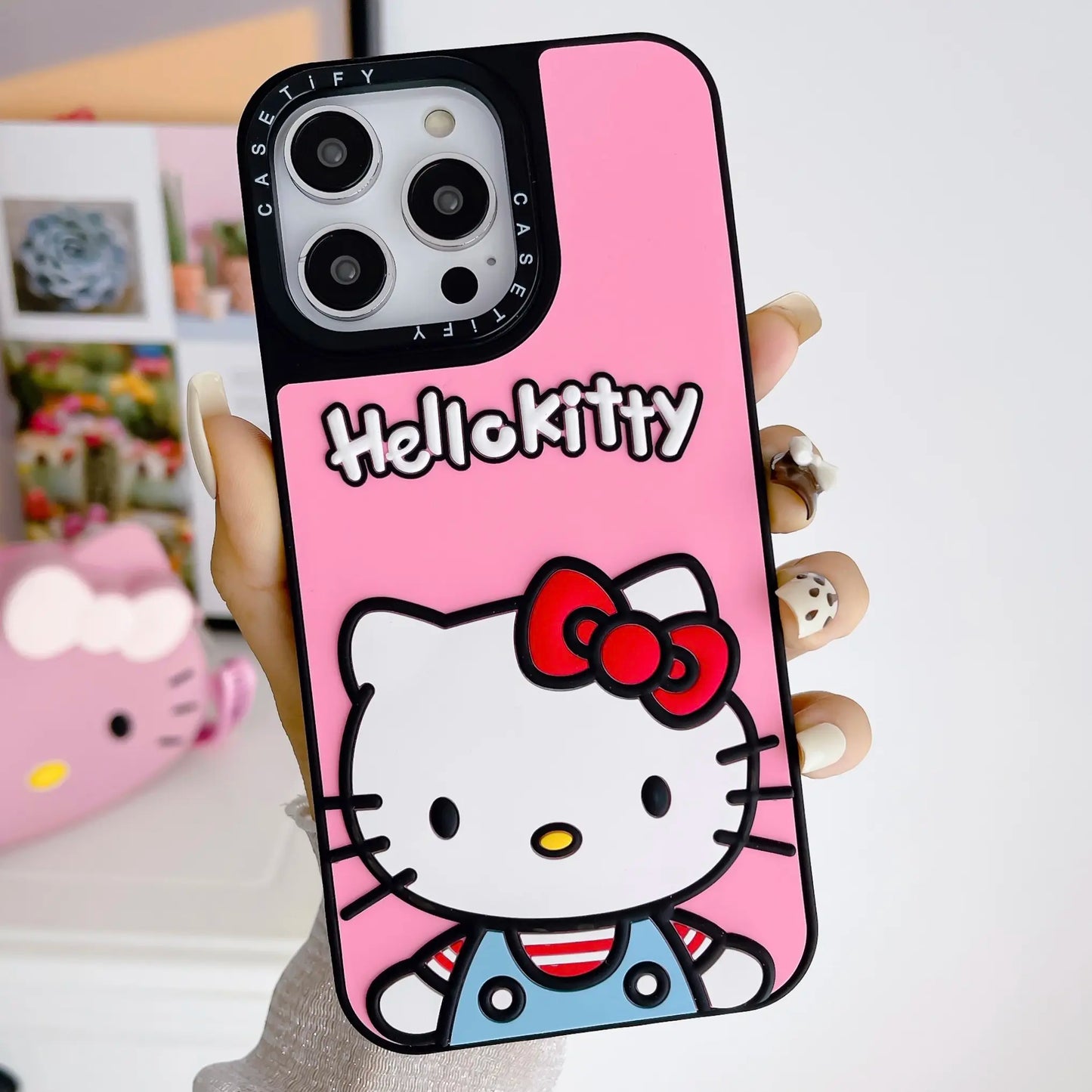 Cartoon 3D Hello Ki Cat TPU Phone Case for iPhone