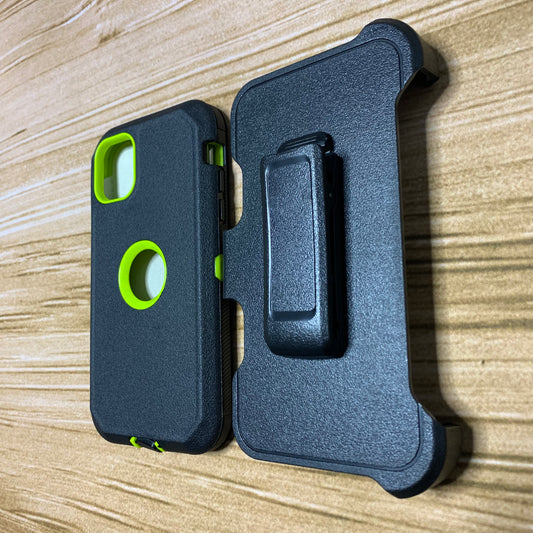 BLACK & GREEN IPHONE 14+ OTTER BOX CASE