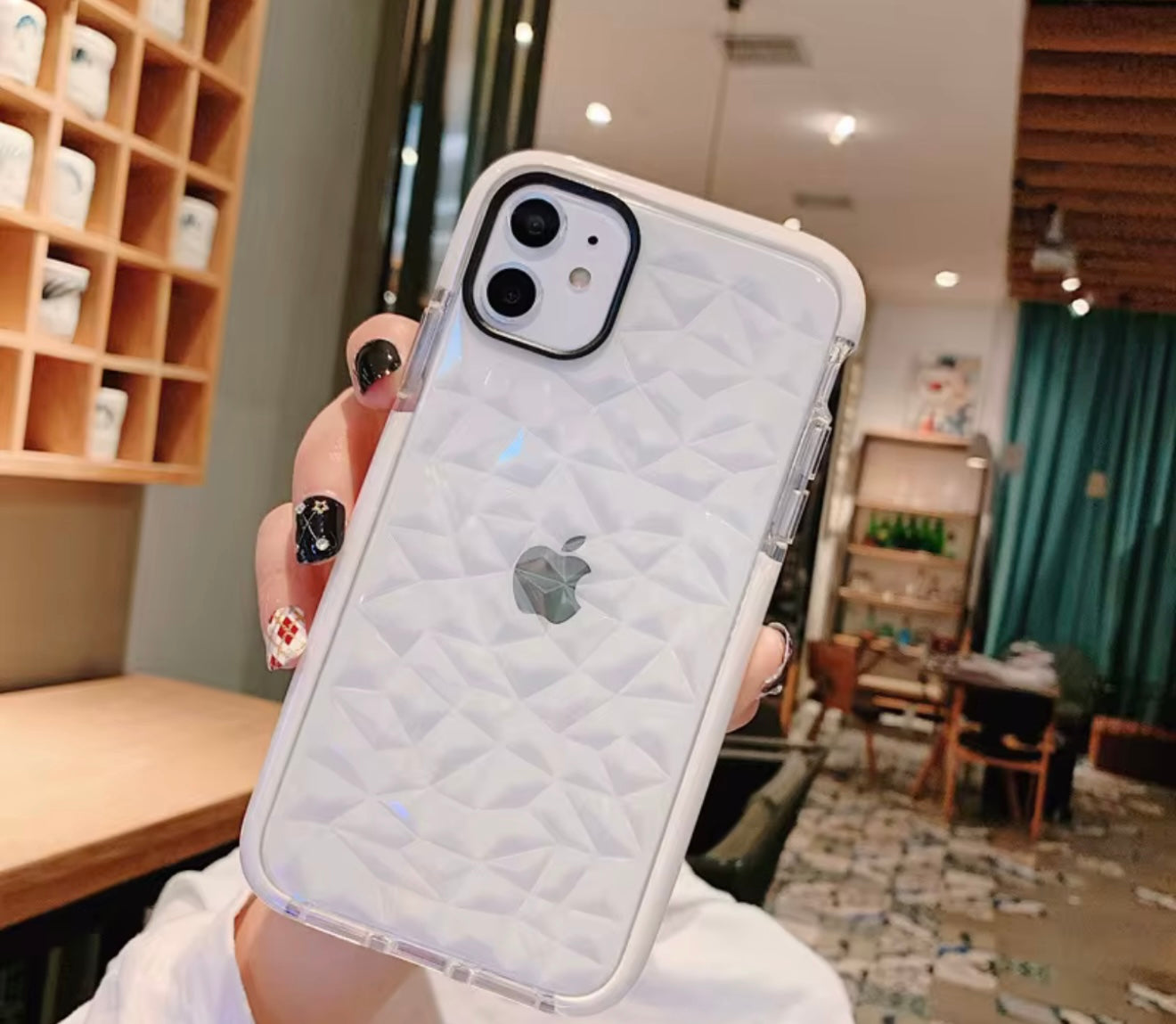White Diamond Marble 3D Cases