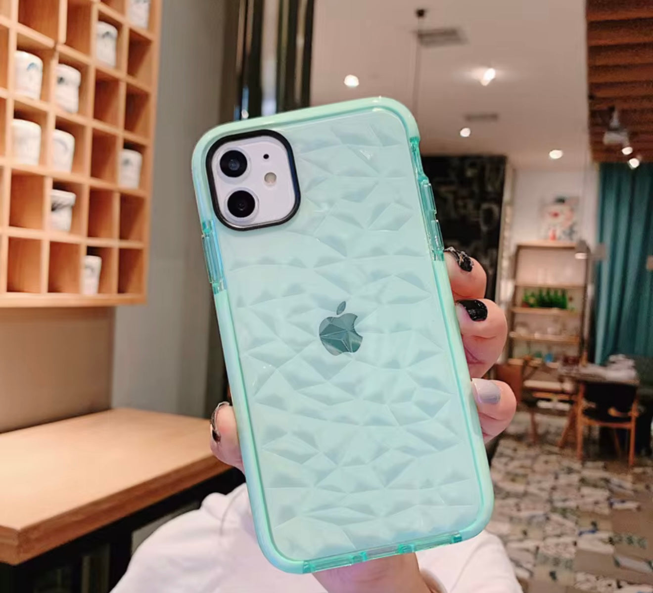 Green Diamond Marble 3D Cases
