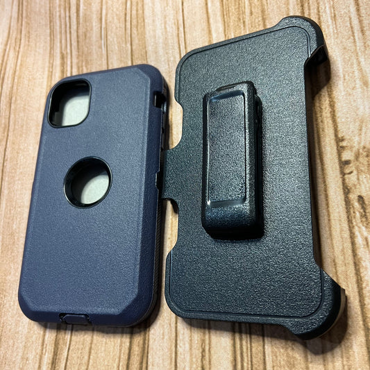 NAVY BLUE & BLACK IPHONE 13 PRO MAX OTTER BOX CASE