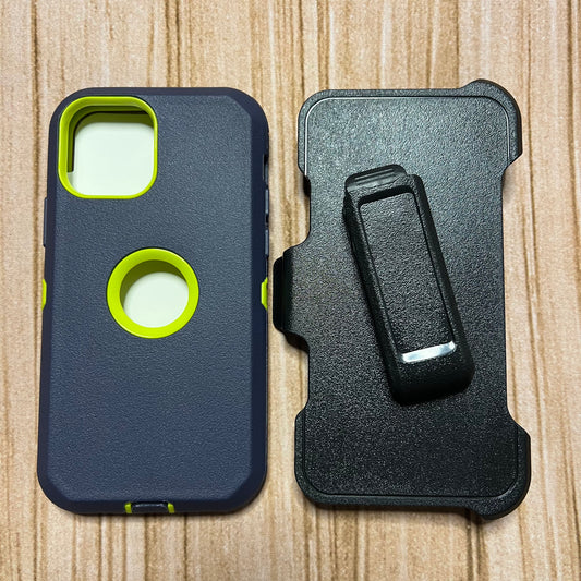 NAVY BLUE & GREEN IPHONE 16 PRO MAX OTTER BOX CASE