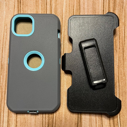 GRAY & TEAL IPHONE 16 PRO MAX OTTER BOX CASE