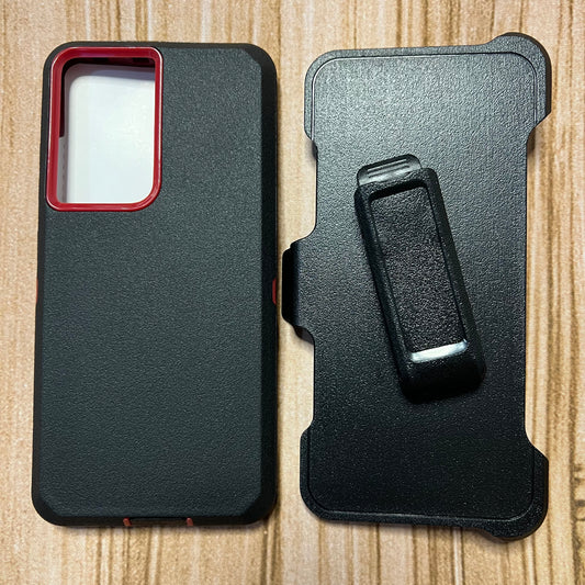 BLACK & RED SAMSUNG A13 4G OTTER BOX CASE