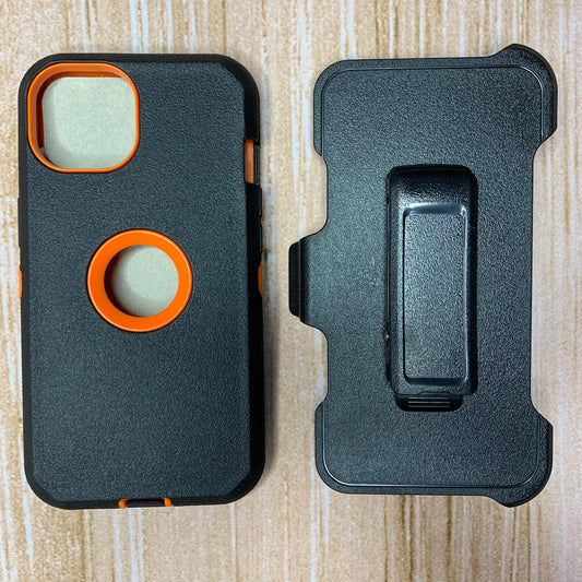 BLACK & ORANGE IPHONE 16 PRO MAX OTTER BOX CASE
