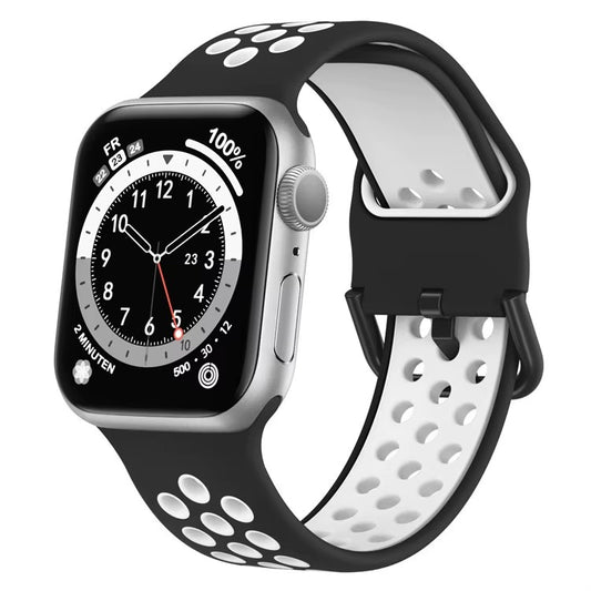 BLACK & WHITE Silicone Watchband Sport Fit Armband