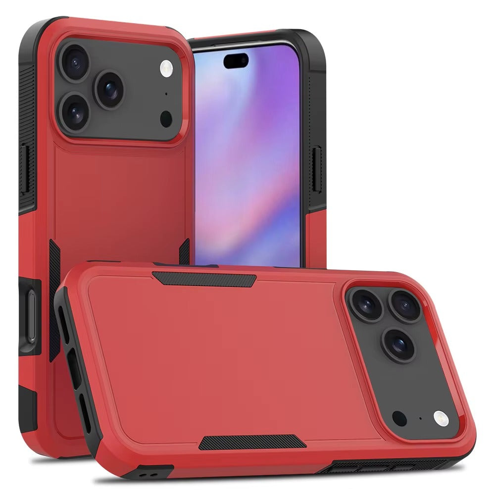 RED & BLACK Shockproof TPU PC Phone Case