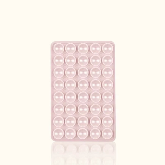 LIGHT PINK Double-Sided Silicone Suction Cup Phone Holder Phone Mounts Phone Accessory for Selfies and Videos