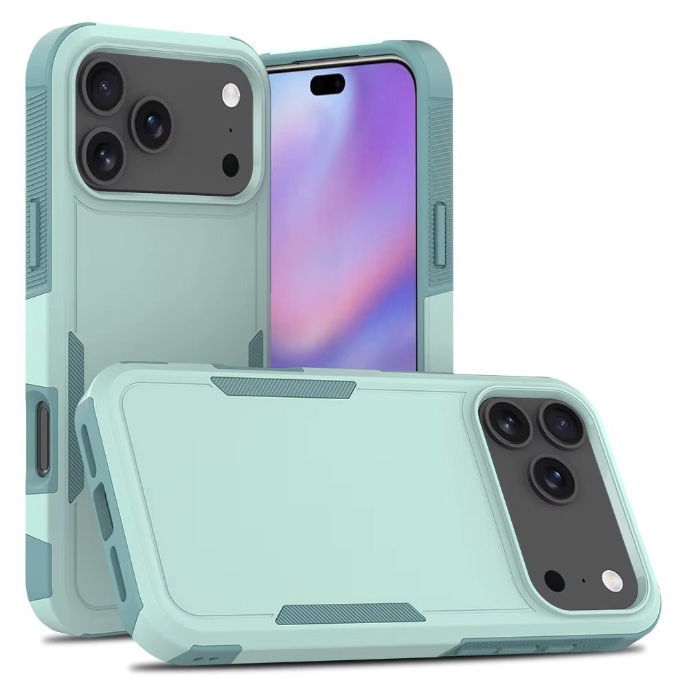 TEAL & BLUE Shockproof TPU PC Phone Case