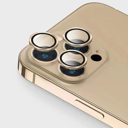 GOLD HD Clear Transparent Anti-explosion CD Camera Lens Tempered Glass Protector for iPhone