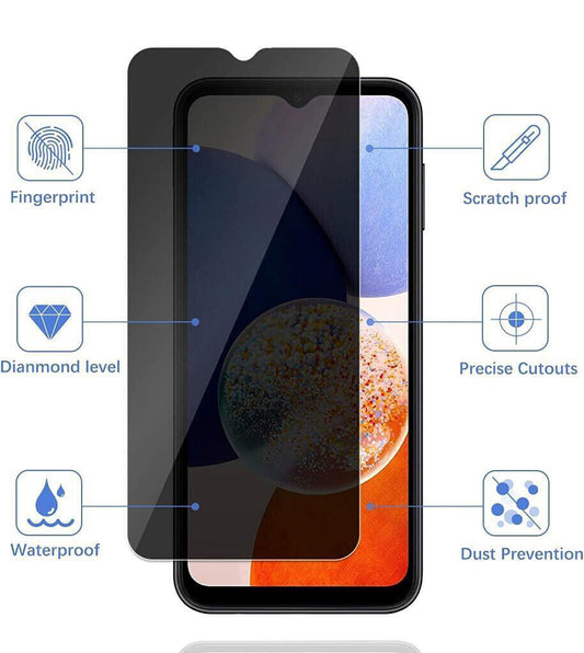 Samsung Galaxy A Series Privacy Tempered Glass Screen Protector – Anti-Spy, Scratch Resistant & Fingerprint Protection